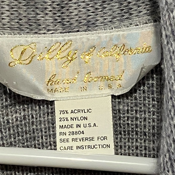 Vintage Lilly of California Acrylic Nylon  Hand Loomed Cape, Cloak, Made in USA - Picture 4 of 6